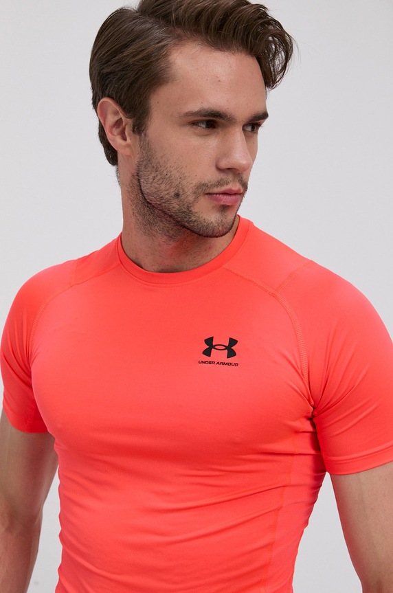 Ruházat Under Armour edzős póló 1361518 1361518 narancssárga