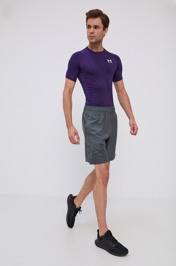 Under Armour t-shirt treningowy męski 1361518 fioletowy SS26