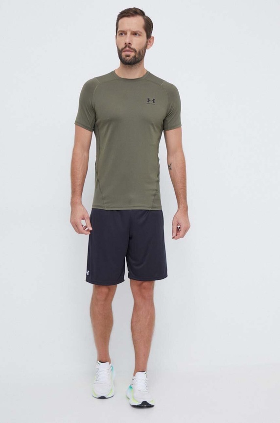 Under Armour t-shirt treningowy 1361683 zielony AW24