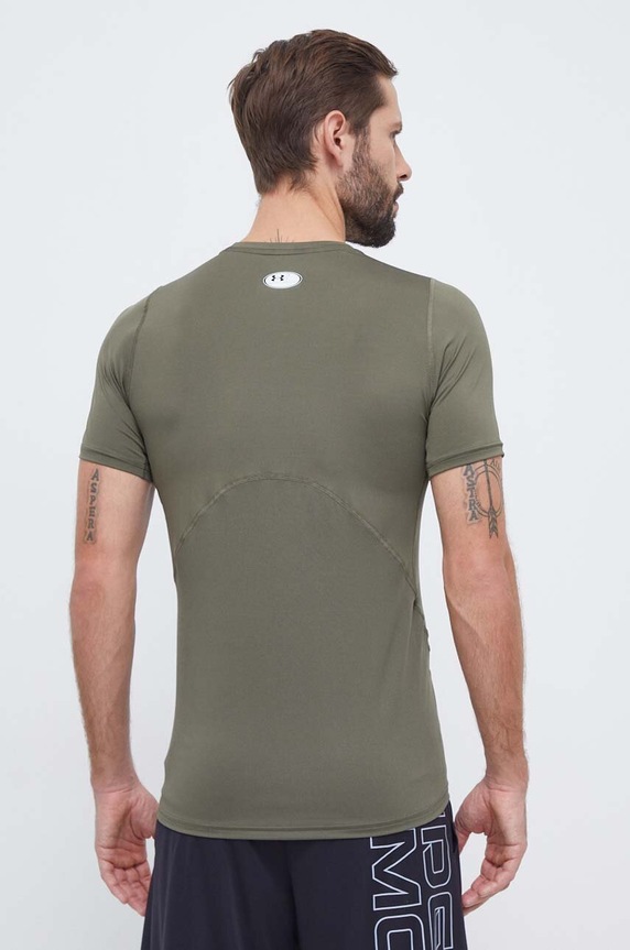 Odzież Under Armour t-shirt treningowy 1361683 zielony
