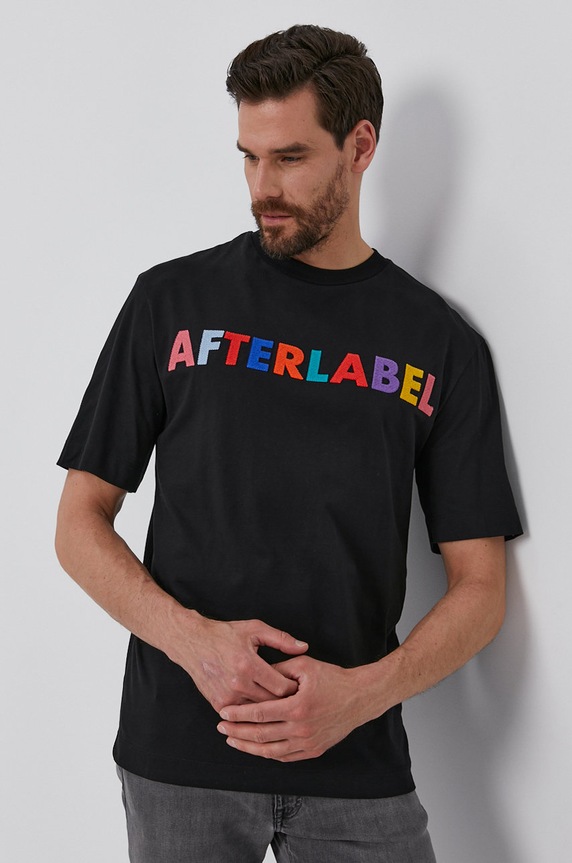 After Label T-shirt aplikacja czarny AL139.J1/R2