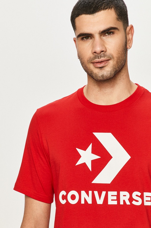 Converse - T-shirt czerwony 10018568.A05
