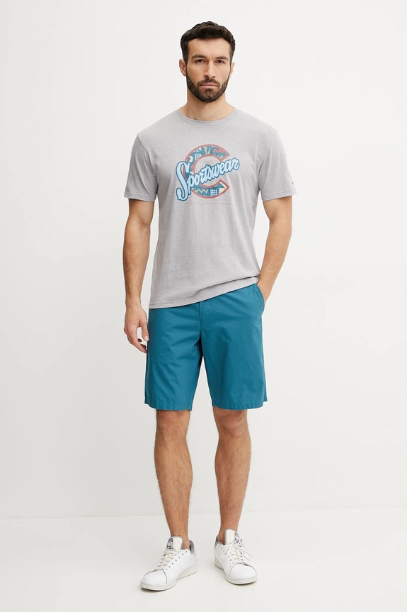 Pamučna majica Columbia 1888813 siva SS25