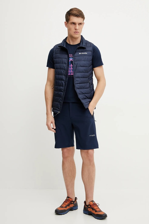 Columbia sportos póló Sun Trek 1931172 sötétkék SS25