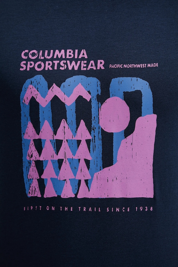 Columbia sportos póló Sun Trek 1931172 sötétkék