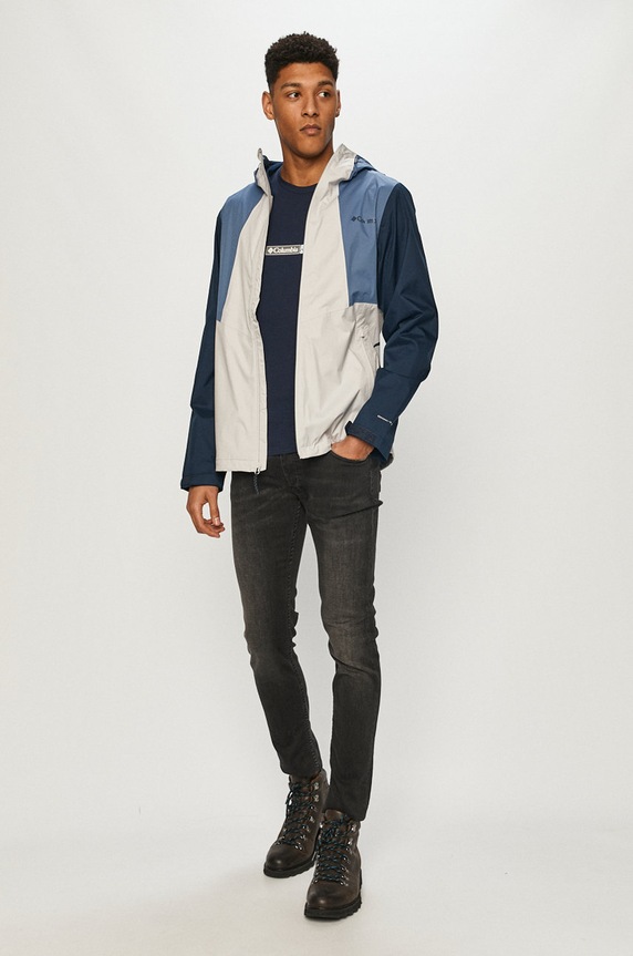 Columbia t-shirt in cotone Rapid Ridge Back Graphic 1934824 blu navy SS25