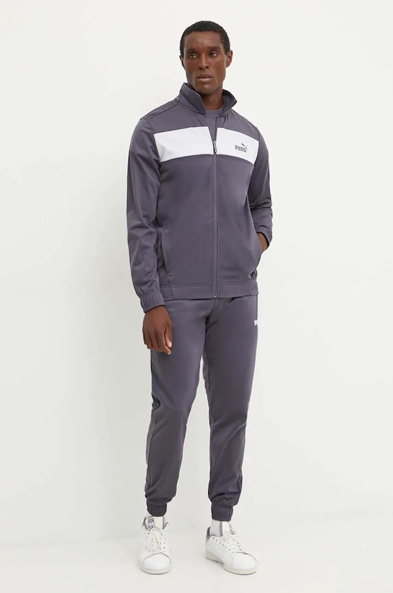 Bavlnené tričko Puma 586759 sivá AW24