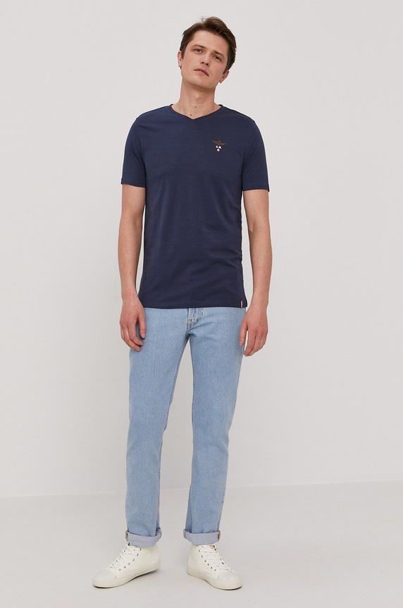 Aeronautica Militare T-shirt AM1UTI002 granatowy SS21