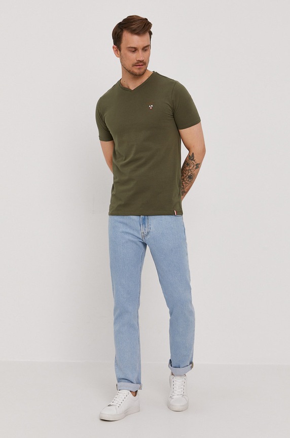 Aeronautica Militare T-shirt AM1UTI002 zielony SS21