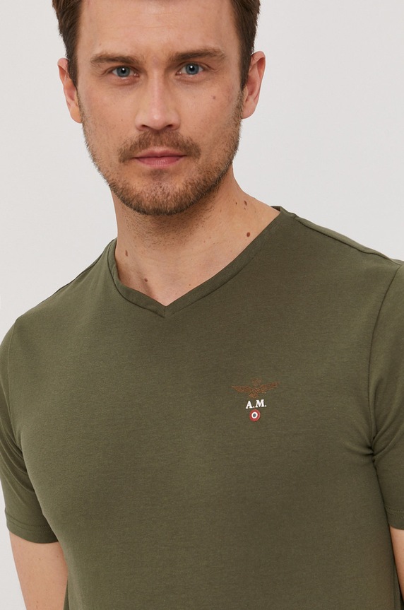 Aeronautica Militare T-shirt zielony AM1UTI002