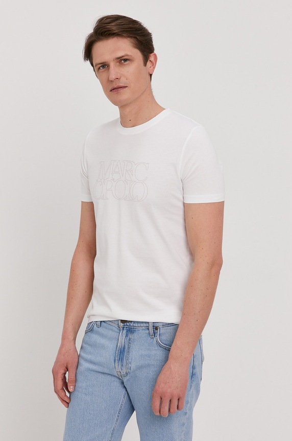 Marc O'Polo T-shirt 124247751354 biały SS21