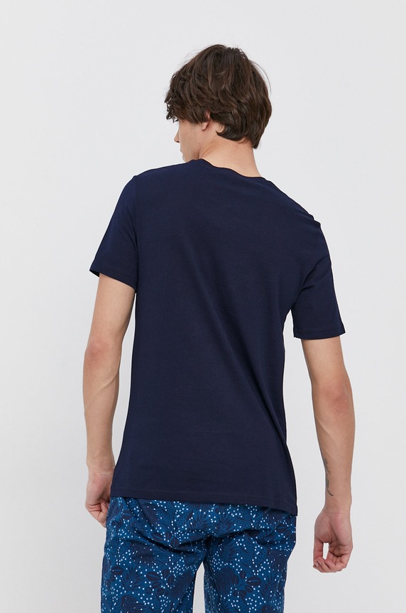 Odzież United Colors of Benetton T-shirt bawełniany 3U53J1F15.016 granatowy