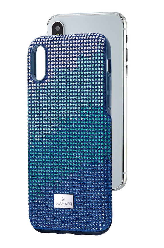Θήκη κινητού Swarovski Crystalgram iPhone Xs Max 5533972 σκούρο μπλε AA00
