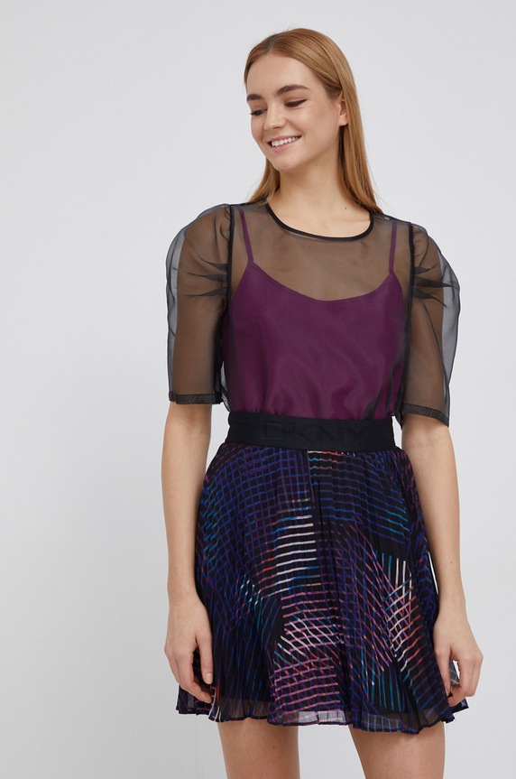 Dkny Bluză uni negru P1JA7L15