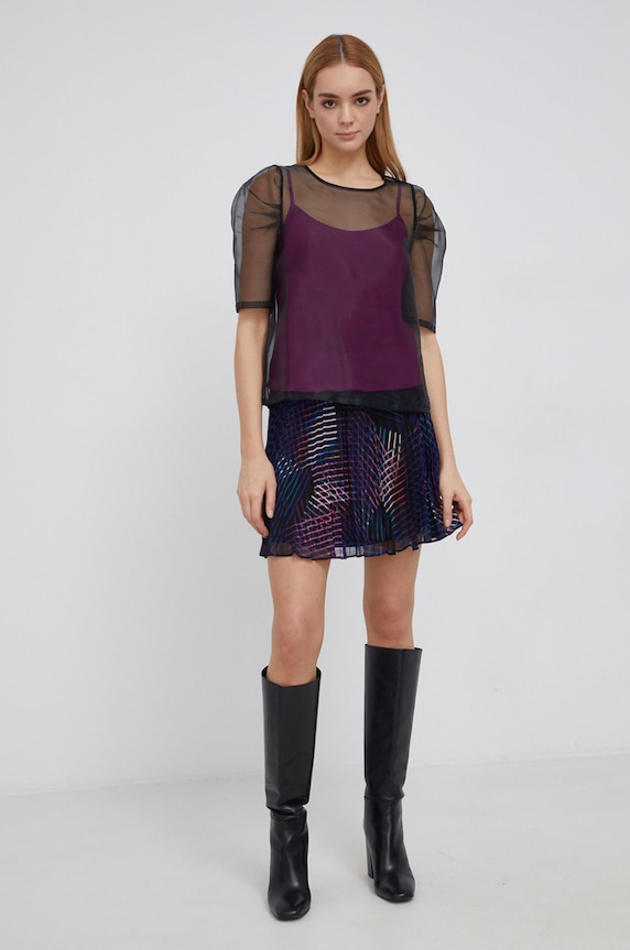 Dkny Bluză P1JA7L15 negru SS22