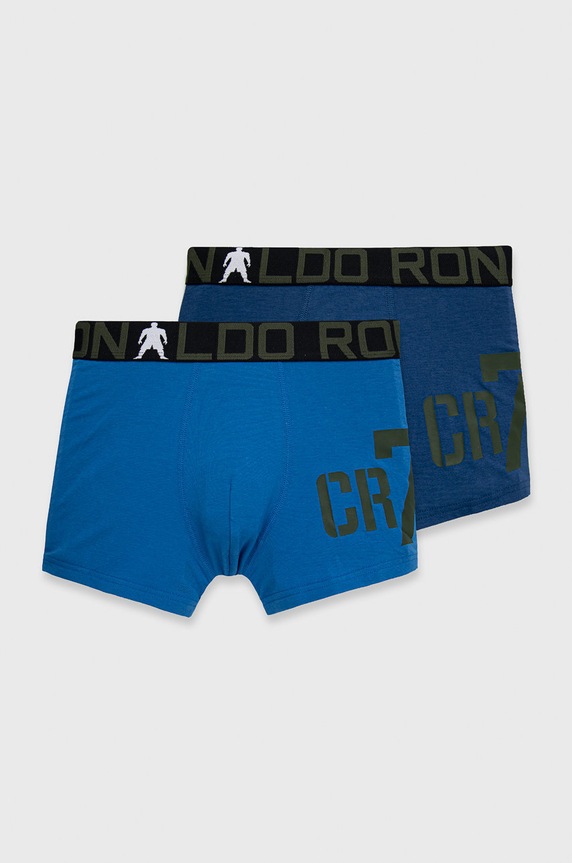 CR7 Cristiano Ronaldo gyerek boxer (2 db) elasztikus boxeralsó kék 84100.51.150