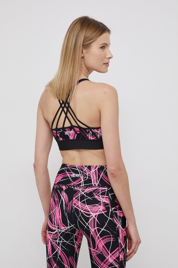 Dkny Biustonosz sportowy DP1T8490 bez fiszbinów różowy DP1T8490