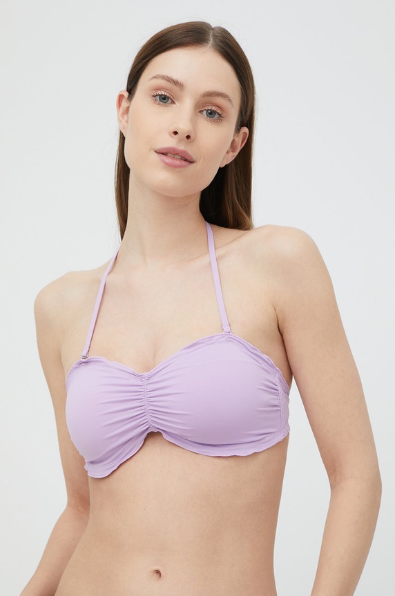 Odzież Pieces biustonosz kąpielowy Victoria 17121116.PurpleRose fioletowy