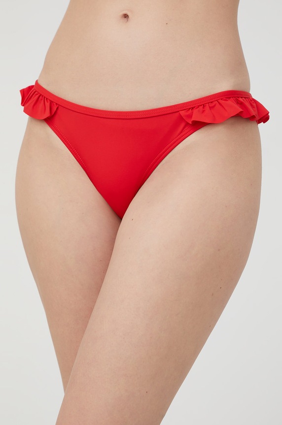 Pieces figi kąpielowe Vada dół czerwony 17121195.HighRiskRe
