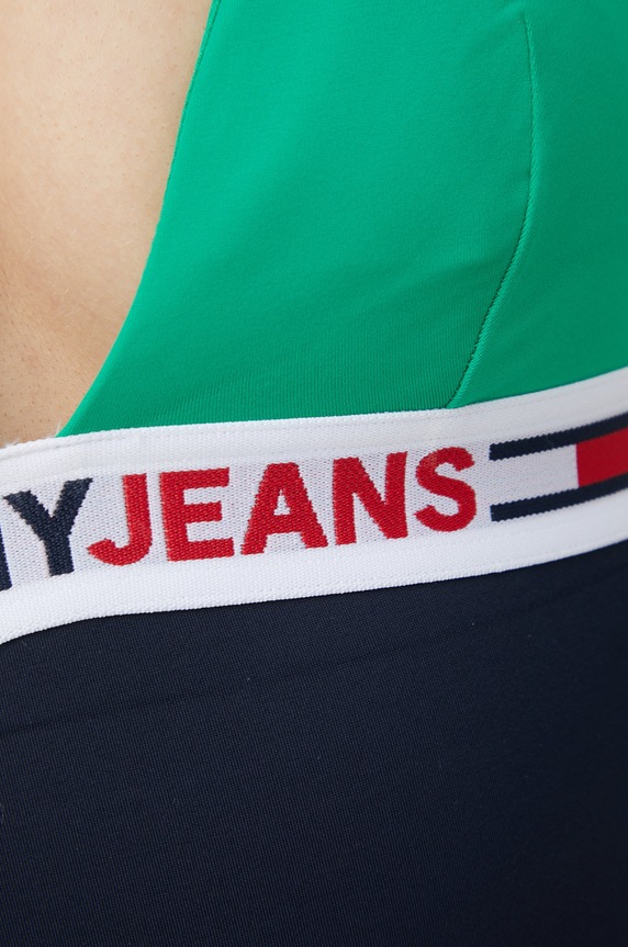 Tommy Hilfiger jednoczęściowy strój kąpielowy zielony UW0UW03706.PPYY