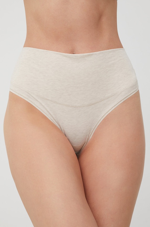 Spanx stringi modelujące Cotton Control dzianina beżowy 40052R