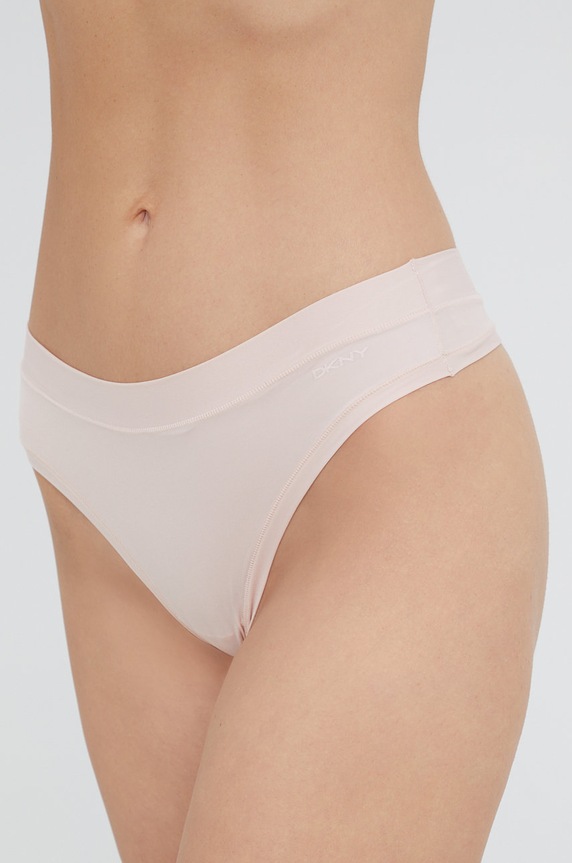 DKNY stringi damskie dzianina różowy DK8961