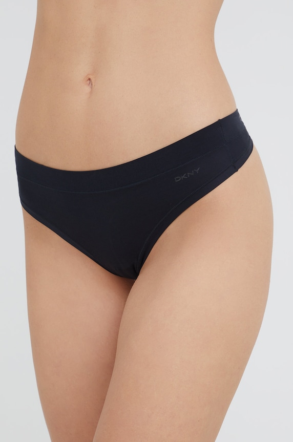 DKNY tangá dámske tangá čierna DK8961