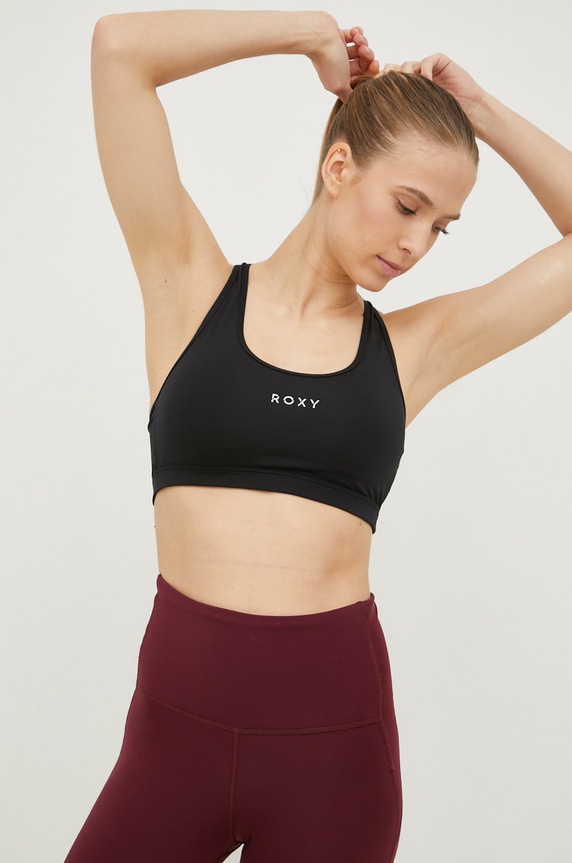 Sportovní podprsenka Roxy Back To You jemně vyztužené černá ERJKT03859