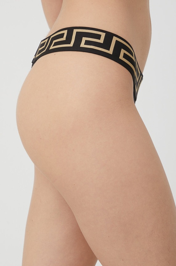 Versace stringi AUD01042 czarny AA00