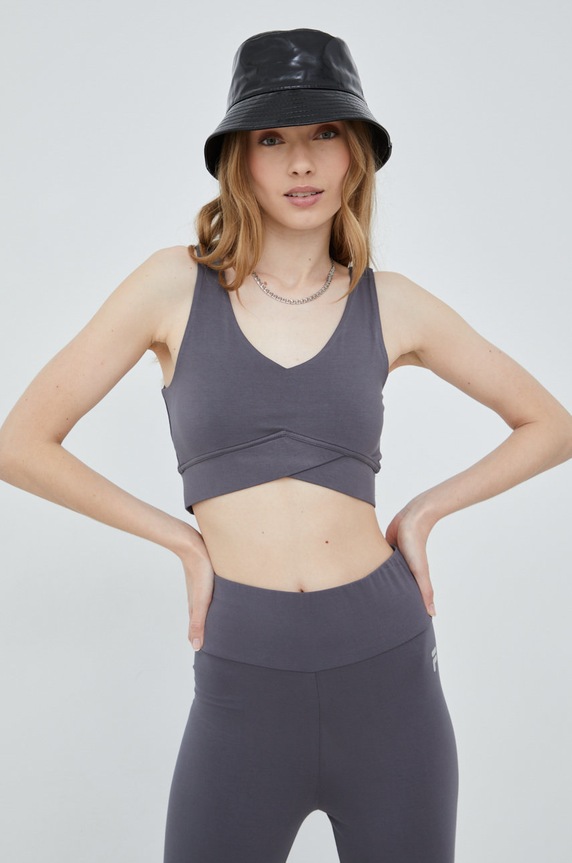 Top Fila s elastanom sivá FAW0074