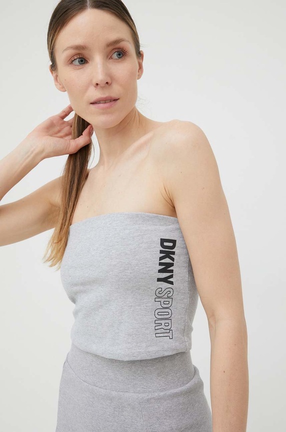 Top DKNY στάμπα γκρί DP2T8810