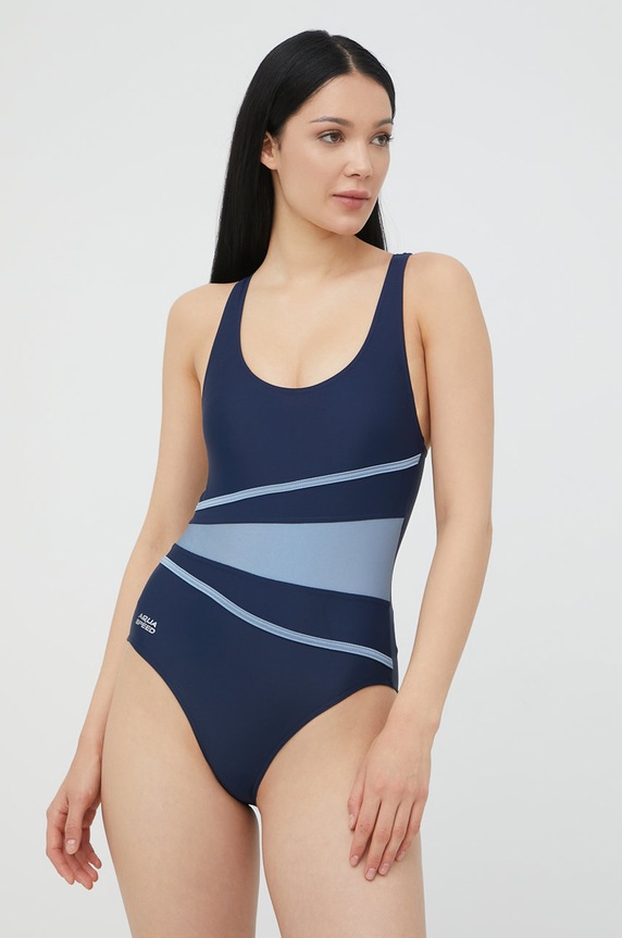 Oblečenie Aqua Speed jednodielne plavky dámske STELLA.LADY tmavomodrá