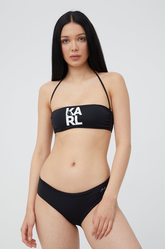 Odzież Karl Lagerfeld biustonosz kąpielowy KL22WTP02 KL22WTP02 czarny