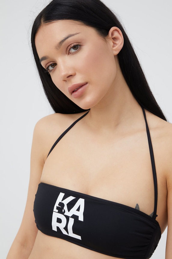 Karl Lagerfeld biustonosz kąpielowy KL22WTP02 czarny KL22WTP02