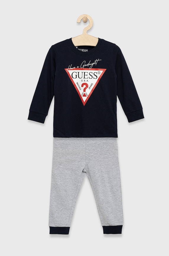 Guess piżama dziecięca komplet granatowy H1BJ08.K8HM0