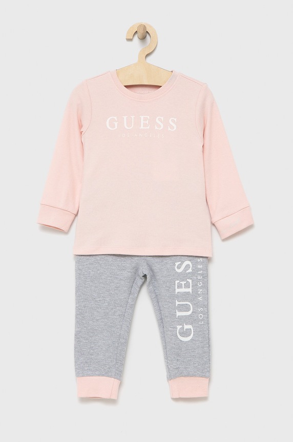 Dječja pidžama Guess print roza H1BJ11.KA6W0