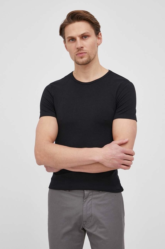 Tričko United Colors of Benetton slim černá 3OP82M111.100