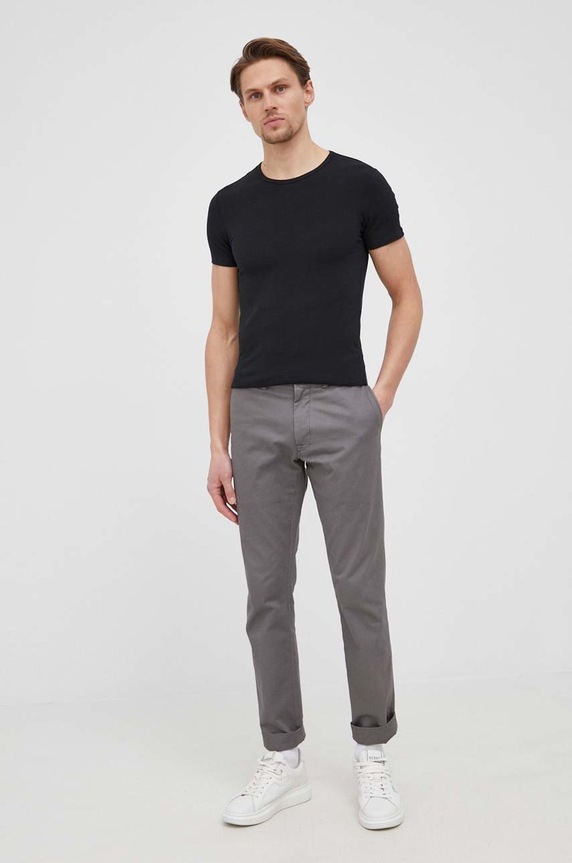 Tričko United Colors of Benetton 3OP82M111.100 černá SS22