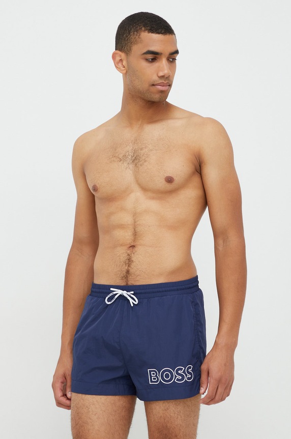 BOSS férfi fürdőnadrág Mooneye 50469280 sötétkék SS26