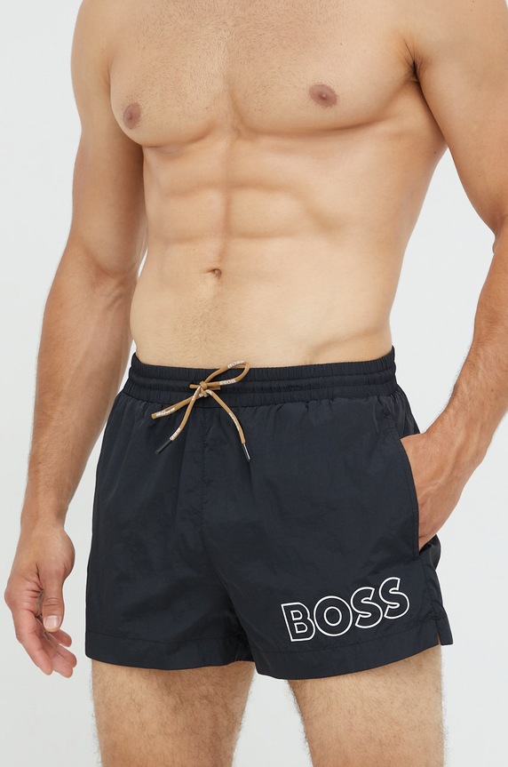 BOSS szorty kąpielowe męskie Mooneye 50469280 czarny SS26