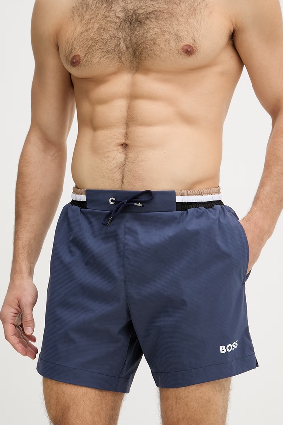 BOSS pantaloni scurți de baie pentru bărbați 50469324 bleumarin SS26
