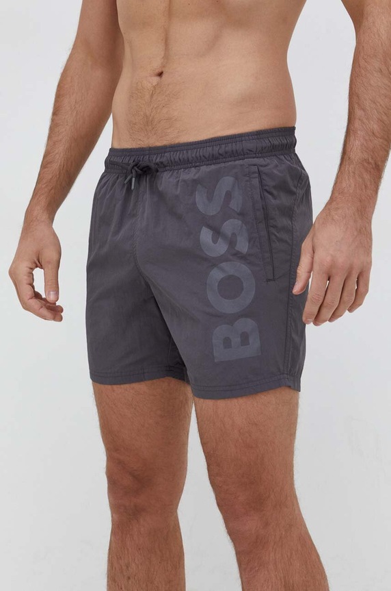 BOSS szorty kąpielowe 50469594 szary SS24