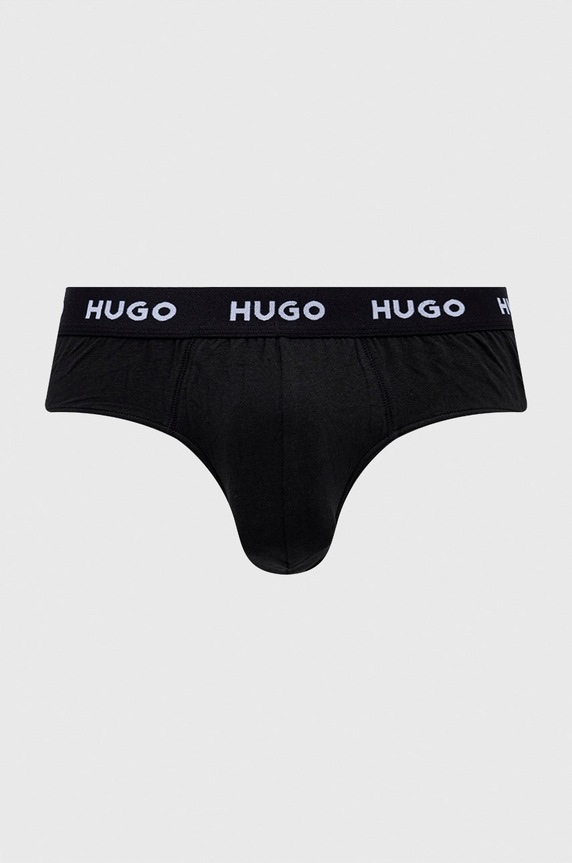 HUGO slipy (3-pack) HIPBRIEF TRIPLETPACK 50469763 czarny AA00