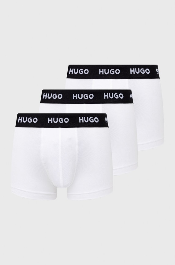 HUGO bokserki (3-pack) TRUNK TRIPLET PACK dzianina biały 50469786