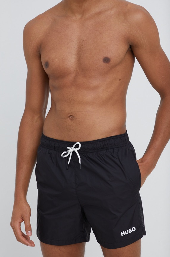 HUGO fürdőnadrág férfi HAITI 50469312 fekete AA00