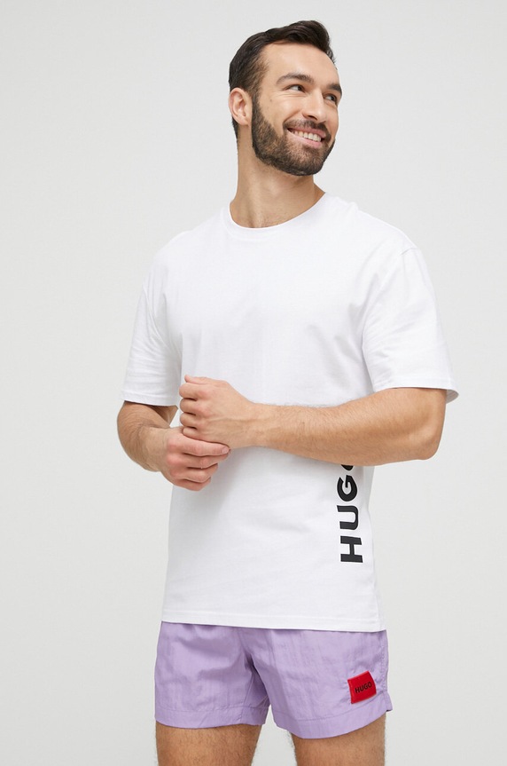 HUGO szorty kąpielowe 50469323 fioletowy SS25