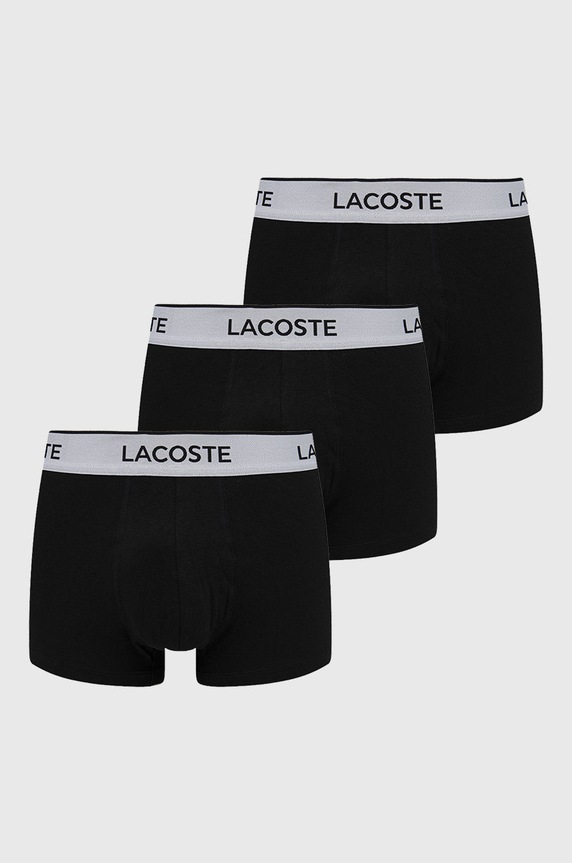 Μποξεράκια Lacoste εφαρμοστό σορτς μπόξερ μαύρο 5H8385