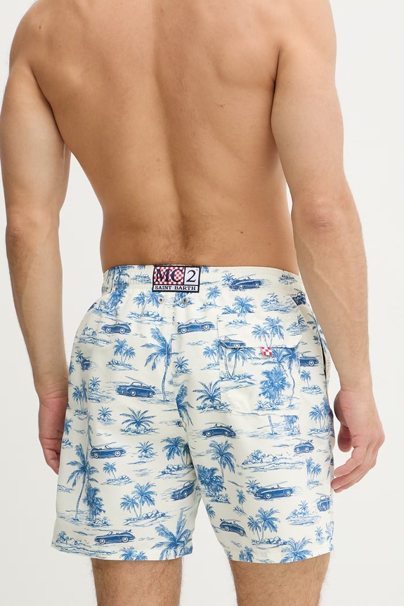 Abbigliamento MC2 Saint Barth pantaloncini da bagno da uomo GUSTAVIA GUS0001 beige