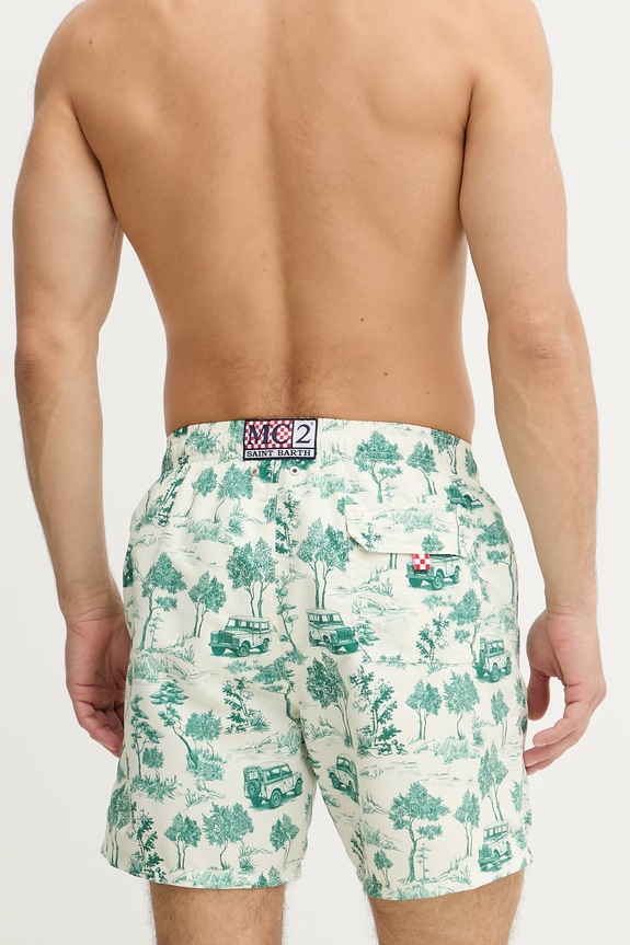 Odzież MC2 Saint Barth szorty kąpielowe męskie GUSTAVIA GUS0001 zielony