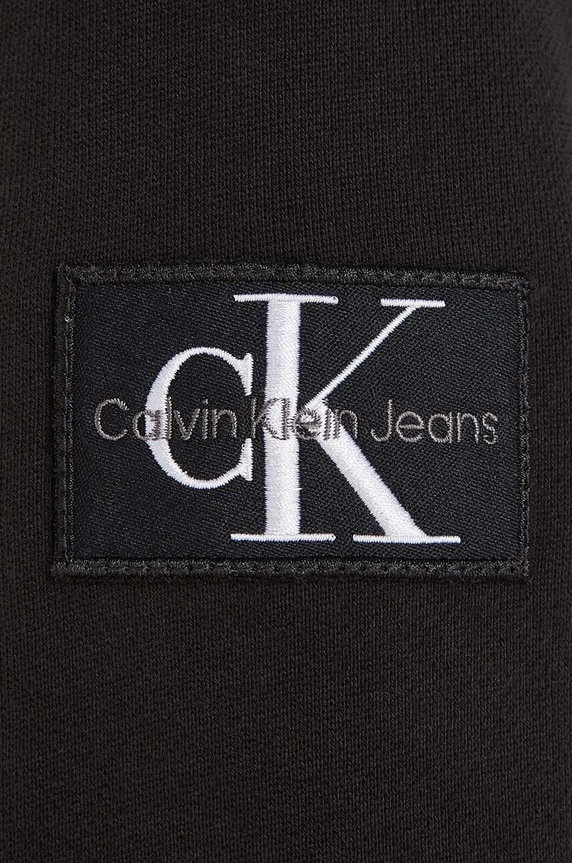 Παιδική βαμβακερή μπλούζα Calvin Klein Jeans μαύρο IB0IB01114.PPYY